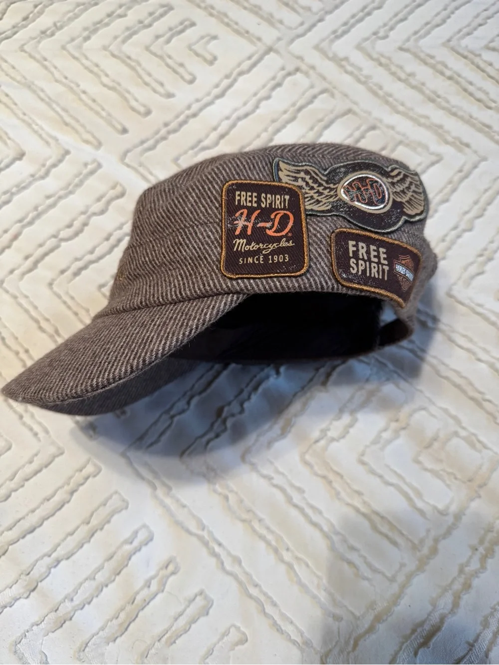 HD Military herringbone patchwork cap